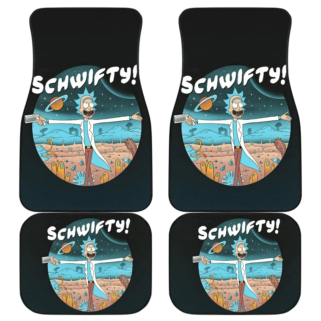 Rick Sanchez Schwifty Rick And Morty Cartoon Car Floor Mats UBC022612 Rick Sanchez Schwifty Rick And Morty Cartoon Car Floor Mats UBC022612