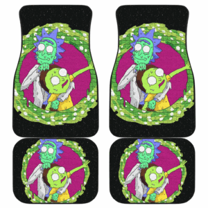 Rick and Morty Art Cartoon Fan Gift Car Floor Mats H081420