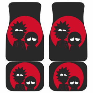 Rick and Morty Minimal Drunk Face Car Floor Mats UBC022631