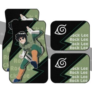 Rock Lee Car Floor Mats Custom Naruto Anime Car Accessories