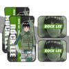 Rock Lee Car Floor Mats Custom Naruto Anime Car Accessories For Fan