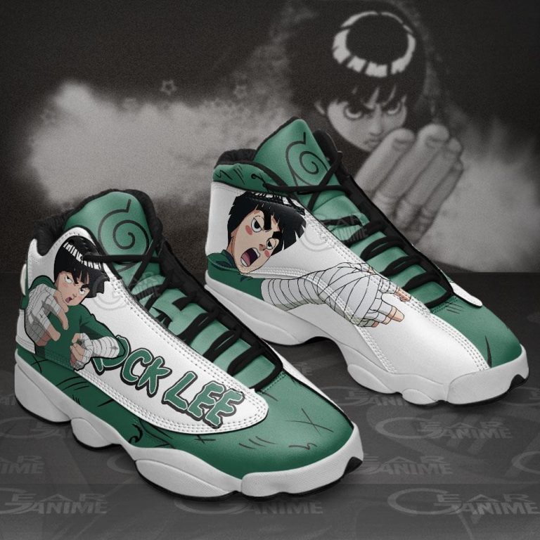 Rock-Lee-Naruto-Anime-Air-Jordan-13-Shoes-1