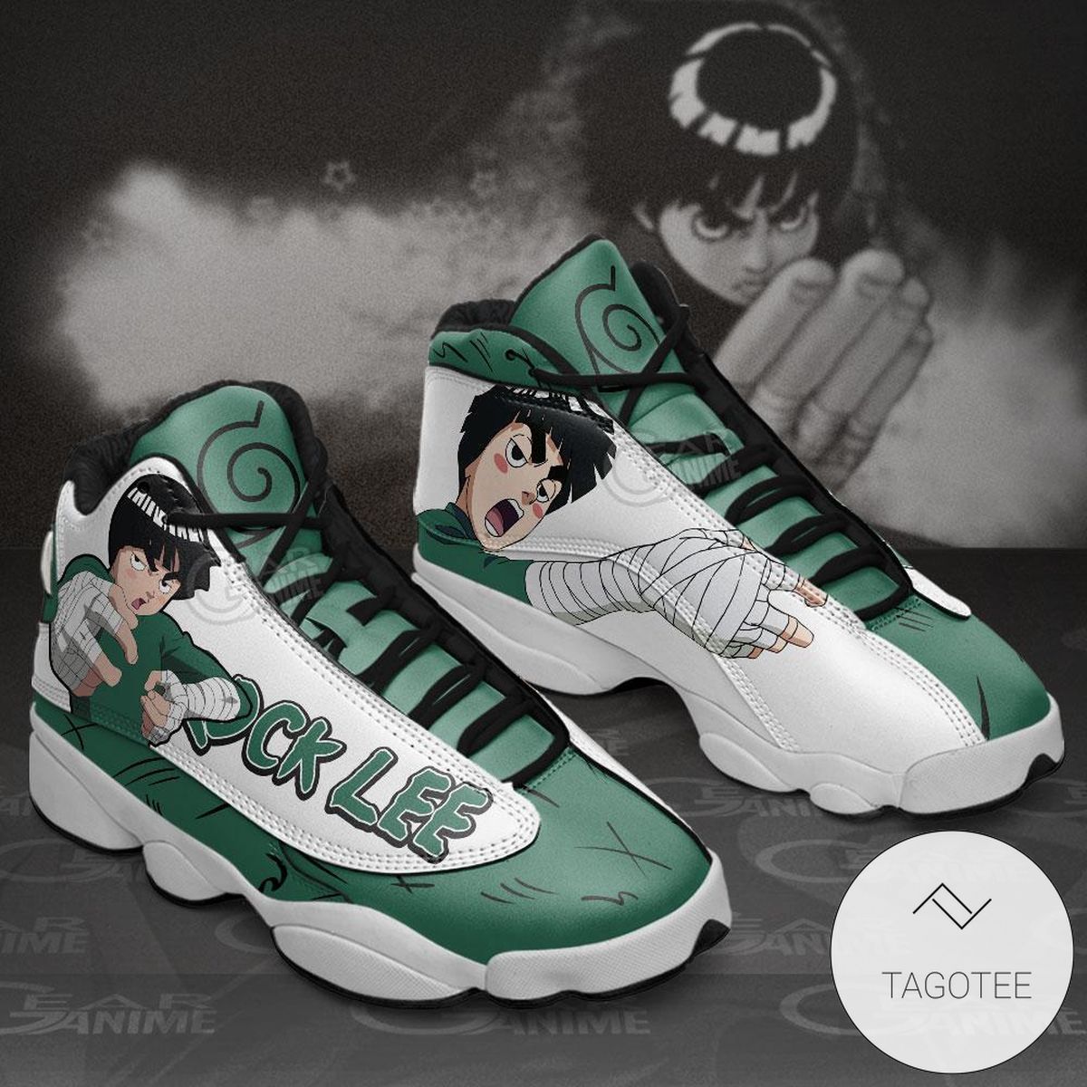 Rock Lee Sneakers Custom Anime Air Jordan 13 Shoes Rock Lee Sneakers Custom Anime Air Jordan 13 Shoes