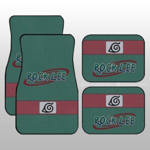 Rock Lee Uniform Car Floor Mats Custom Naruto Anime Car Interior Accessories