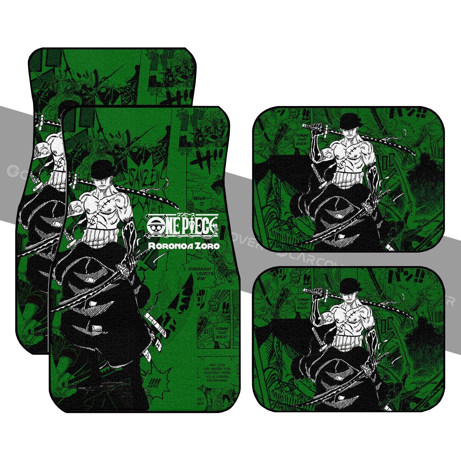 Roronoa Zoro Car Floor Mats Custom Anime Mix Manga One Piece Car Interior Accessories Roronoa Zoro Car Floor Mats Custom Anime Mix Manga One Piece Car Interior Accessories