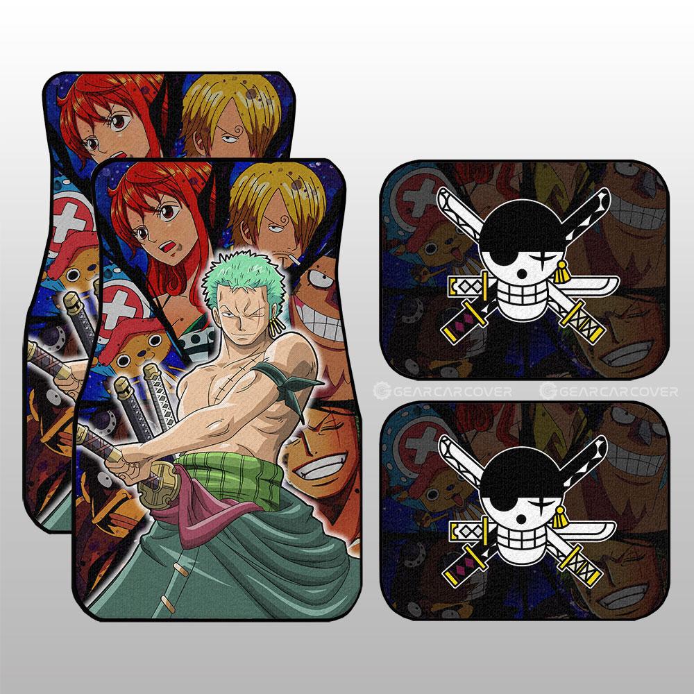 Roronoa Zoro Car Floor Mats Custom One Piece Anime Car Interior Accessories Roronoa Zoro Car Floor Mats Custom One Piece Anime Car Interior Accessories