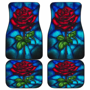 Rose Beauty And The Beast Car Floor Mats Cartoon H040820