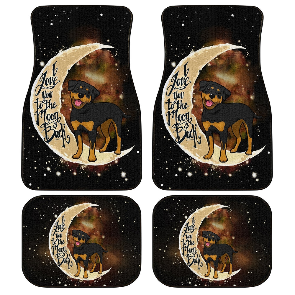 Rottweiler Car Floor Mats I Love You To The Moon And Back Gift Idea For Rottweiler Owners Rottweiler Car Floor Mats I Love You To The Moon And Back Gift Idea For Rottweiler Owners