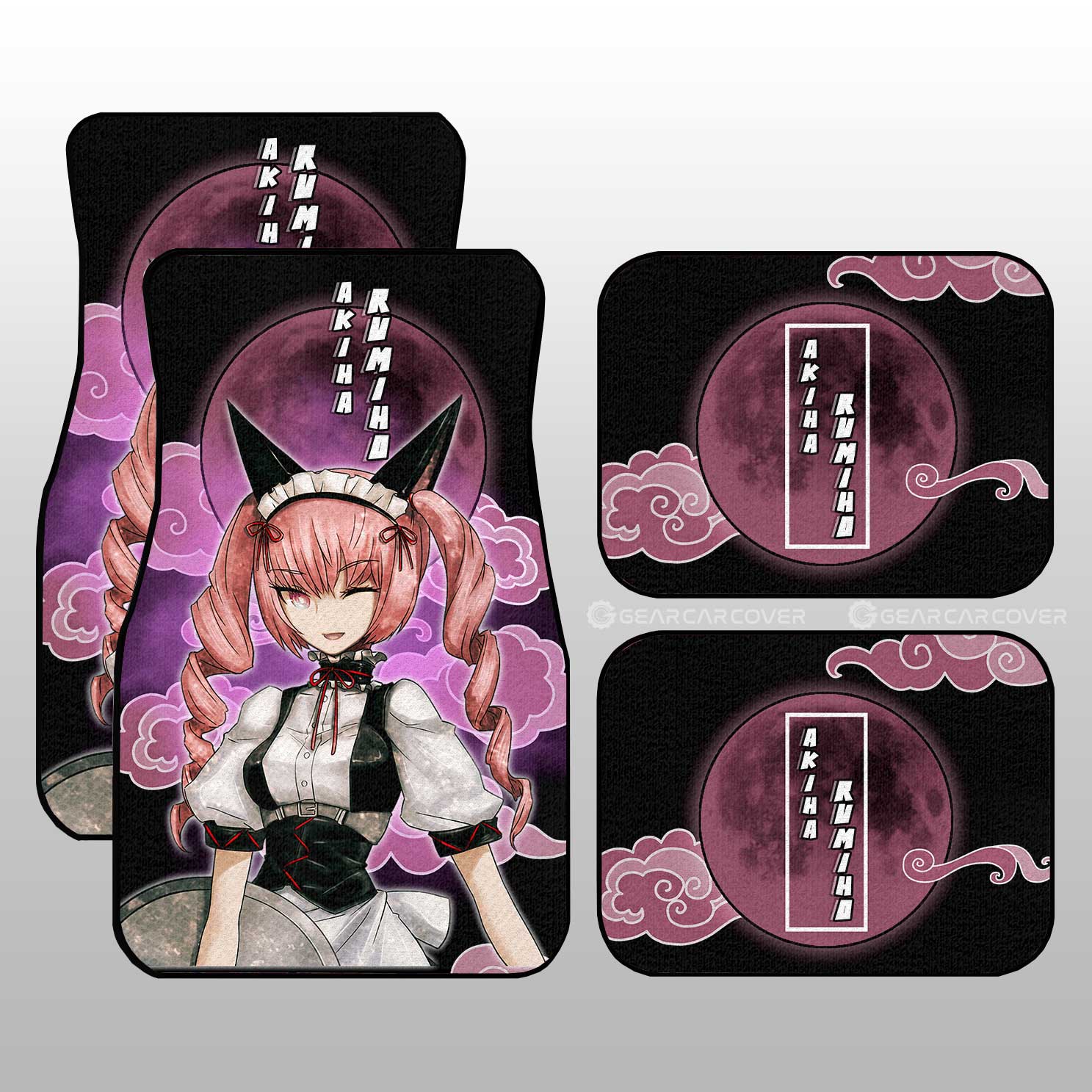 Rumiho Akiha Car Floor Mats Custom Steins;Gate Anime Car Accessories Rumiho Akiha Car Floor Mats Custom Steins;Gate Anime Car Accessories