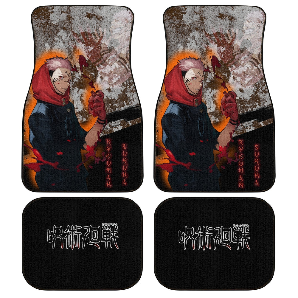 Ryomen Sukuna Car Floor Mats Custom Anime Jujutsu Kaisen Car Interior Accessories Ryomen Sukuna Car Floor Mats Custom Anime Jujutsu Kaisen Car Interior Accessories