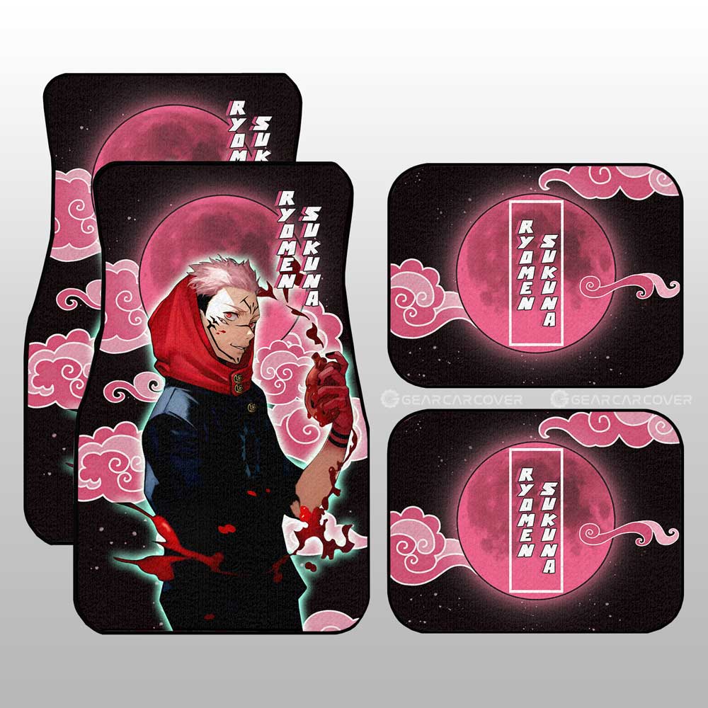 Ryomen Sukuna Car Floor Mats Custom Jujutsu Kaisen Anime Gifts For Fans Ryomen Sukuna Car Floor Mats Custom Jujutsu Kaisen Anime Gifts For Fans