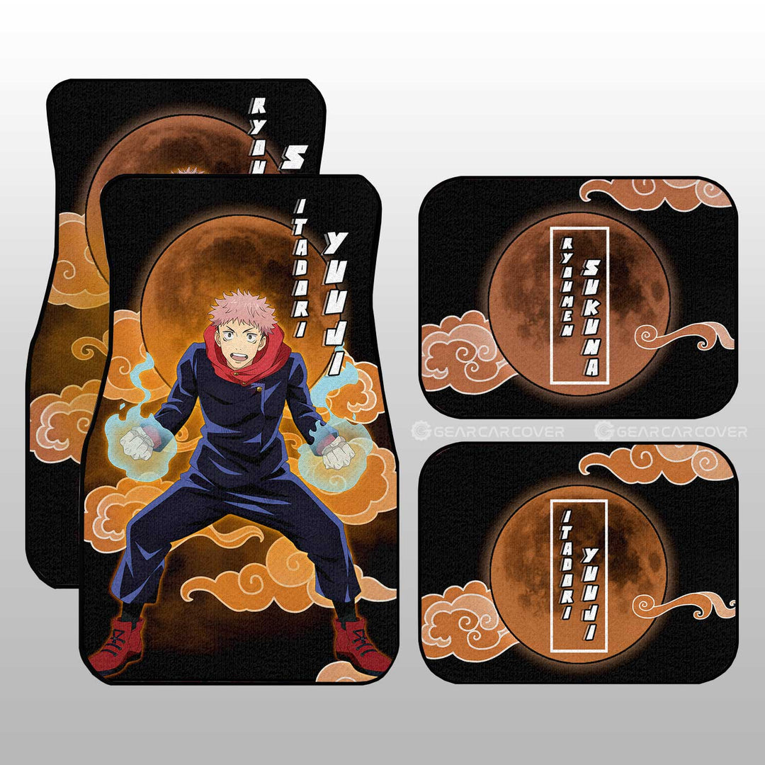 Ryoumen-Sukuna-And-Yuuji-Itadori-Car-Floor-Mats-Custom-Jujutsu-Kaisen-Anime-Car-Interior-Accessories-1