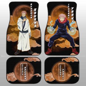Ryoumen Sukuna And Yuuji Itadori Car Floor Mats Custom Jujutsu Kaisen Anime Car Interior Accessories