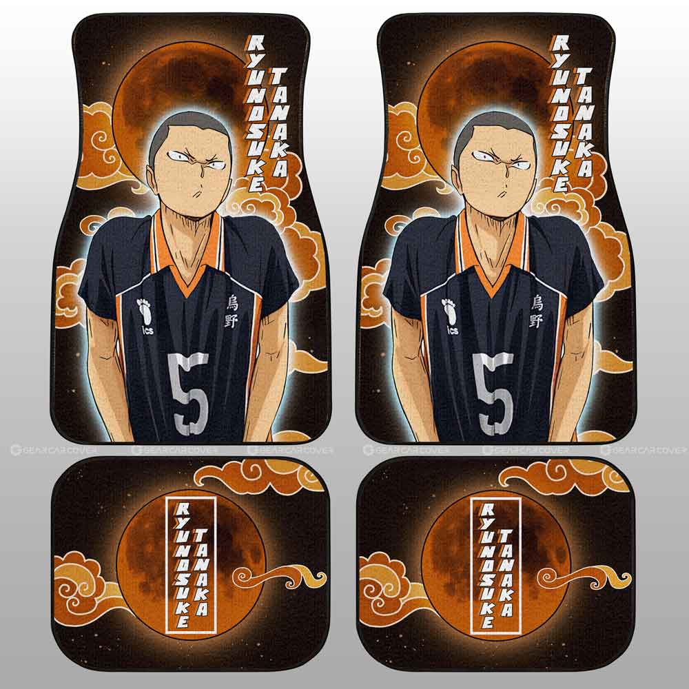 Ryunosuke-Tanaka-Car-Floor-Mats-Custom-Gifts-For-Haikyuu-Anime-Fans-1