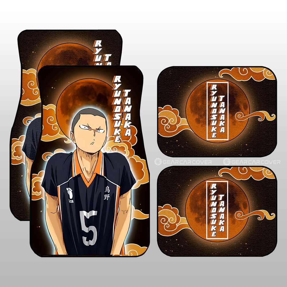 Ryunosuke Tanaka Car Floor Mats Custom Gifts For Haikyuu Anime Fans Ryunosuke Tanaka Car Floor Mats Custom Gifts For Haikyuu Anime Fans