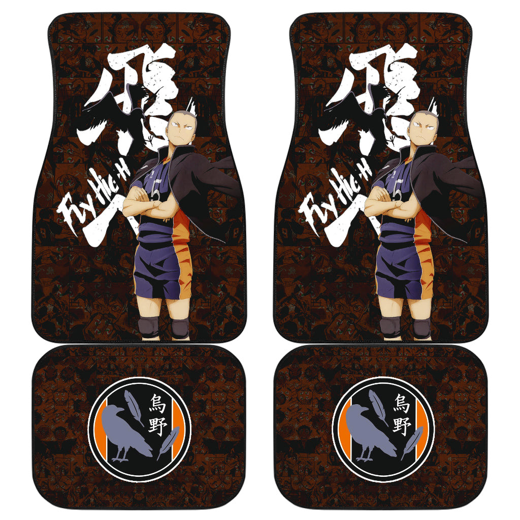 Ryunosuke Tanaka Haikyuu Car Floor Mats Anime Car Accessories Ryunosuke Tanaka Haikyuu Car Floor Mats Anime Car Accessories