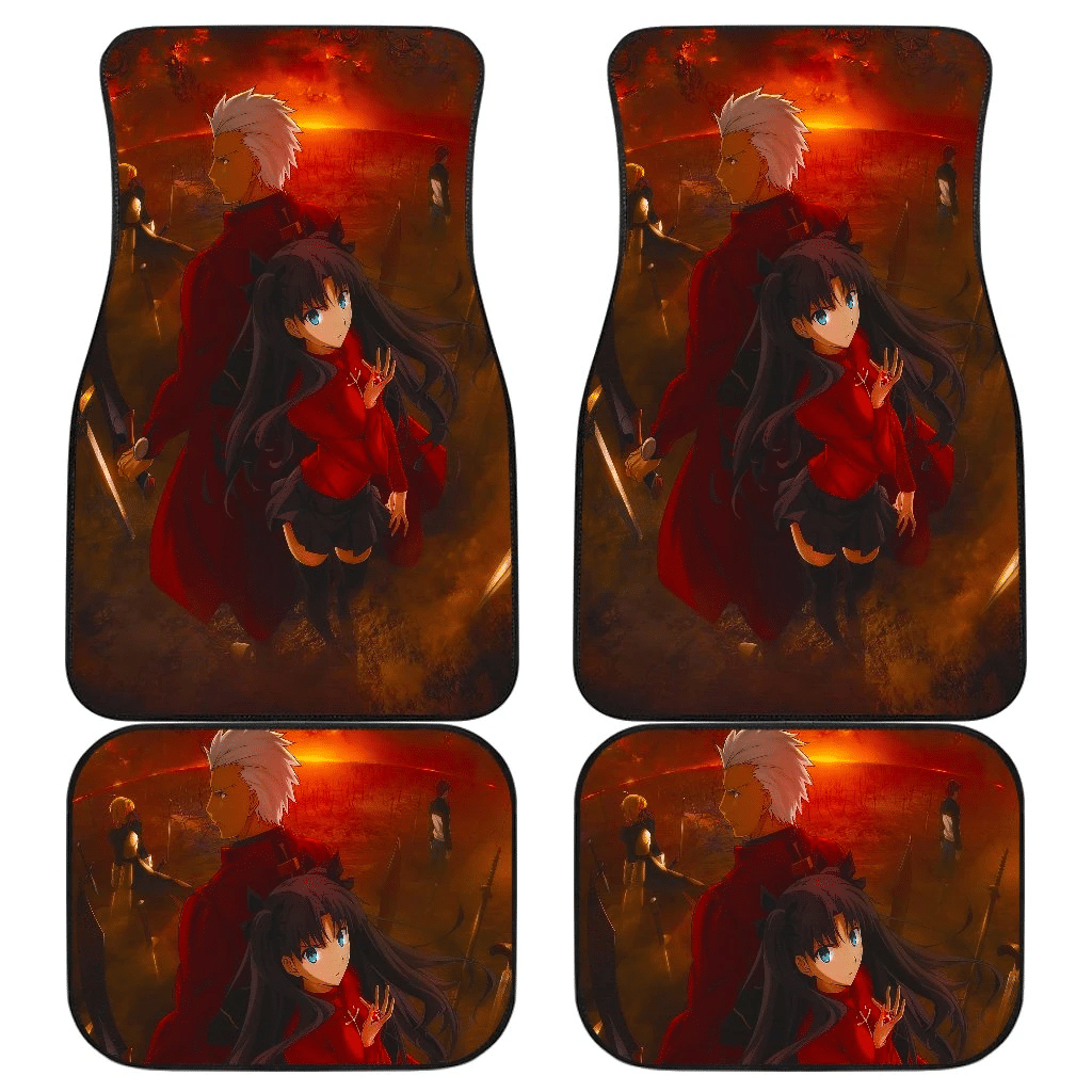 Saber Archer Shirou And Rin Fate Final War Fate/Stay Night Car Floor Mats UBC040612 Saber Archer Shirou And Rin Fate Final War Fate/Stay Night Car Floor Mats UBC040612