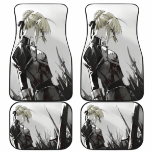 Saber In Last Battle Black And White Fate/Stay Night Car Floor Mats UBC040613