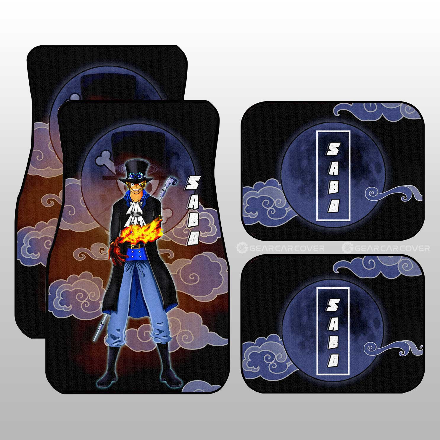 Sabo Car Floor Mats Custom Gifts Idea For One Piece Anime Fans Sabo Car Floor Mats Custom Gifts Idea For One Piece Anime Fans
