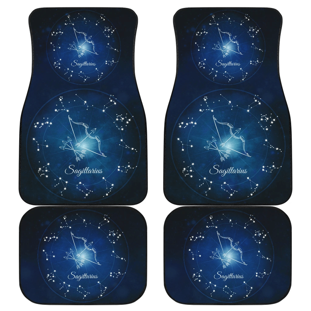 Sagittarius Zodiac Sign Car Floor Mats Amazing Gift H042620 Sagittarius Zodiac Sign Car Floor Mats Amazing Gift H042620