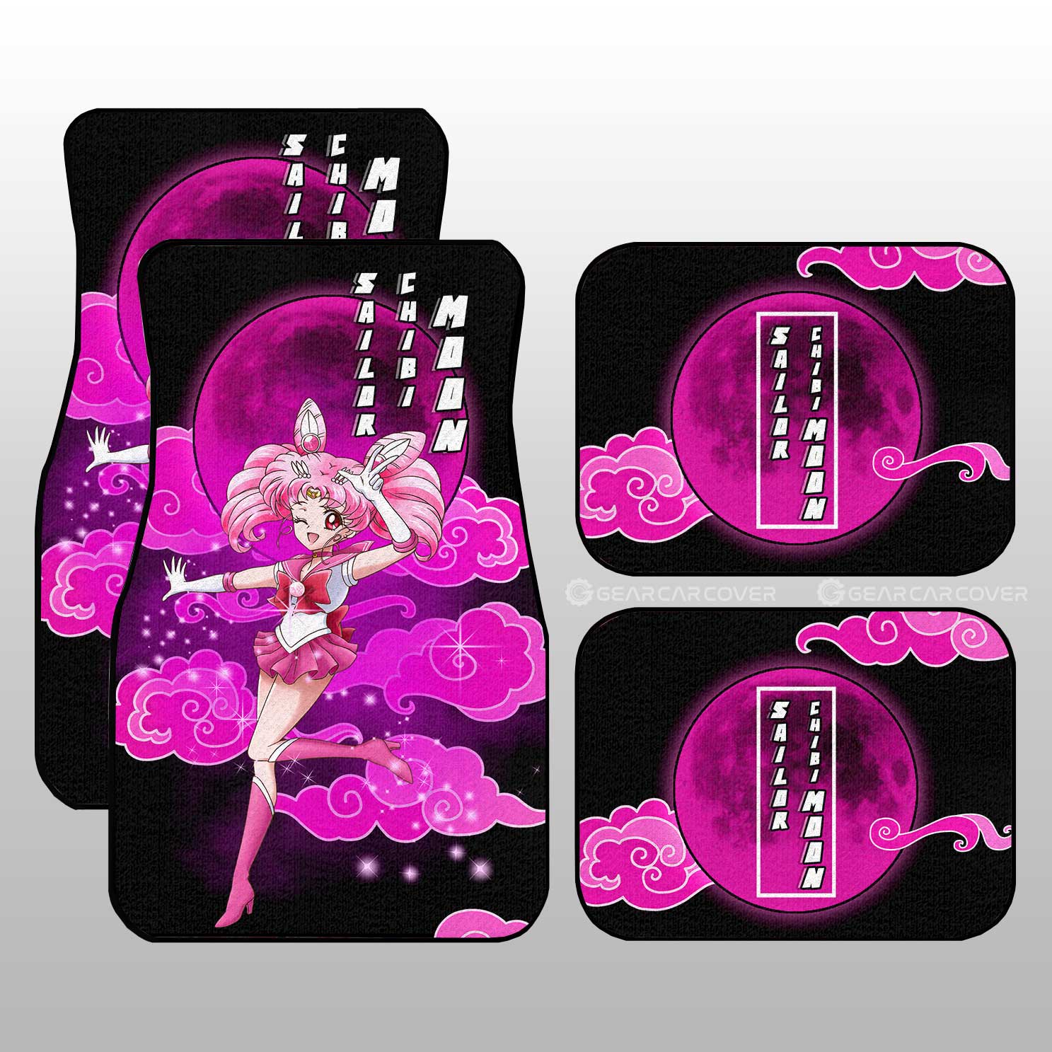 Sailor Chibi Moon Car Floor Mats Custom Sailor Moon Anime Car Interior Accessories Sailor Chibi Moon Car Floor Mats Custom Sailor Moon Anime Car Interior Accessories