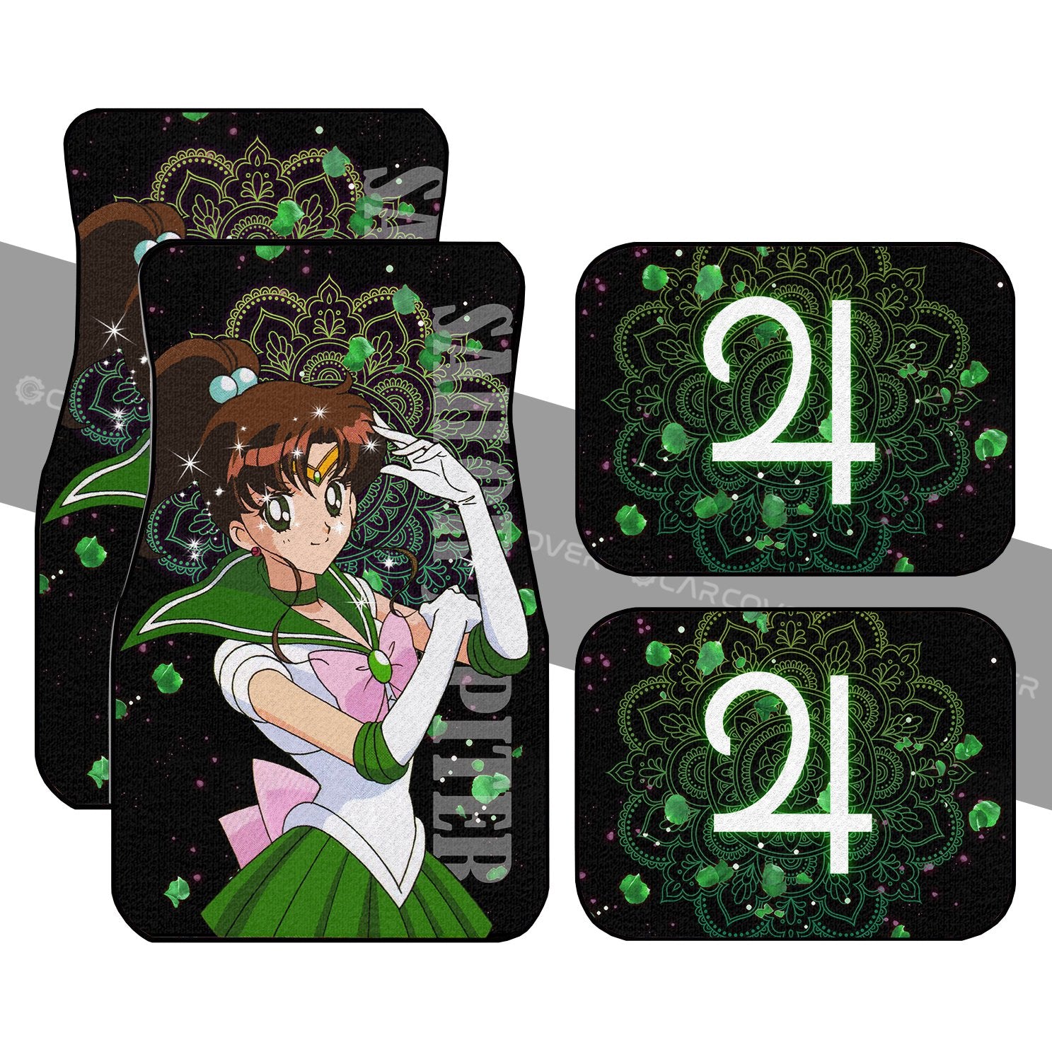 Sailor Moon Car Floor Mats Custom Anime Sailor Jupiter Car Accessories Sailor Moon Car Floor Mats Custom Anime Sailor Jupiter Car Accessories