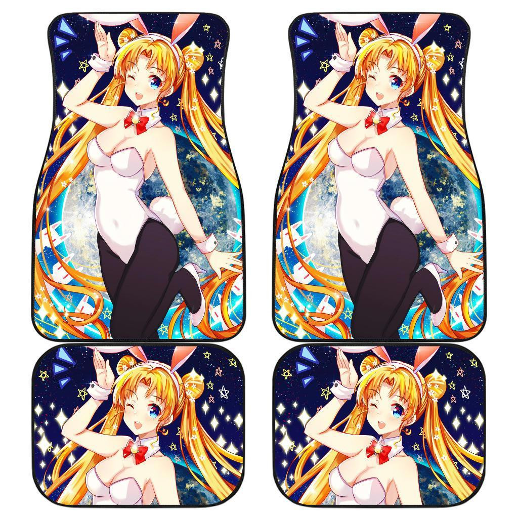 Sailor Moon Rabbit Front And Back Car Mats Sailor Moon Rabbit Front And Back Car Mats