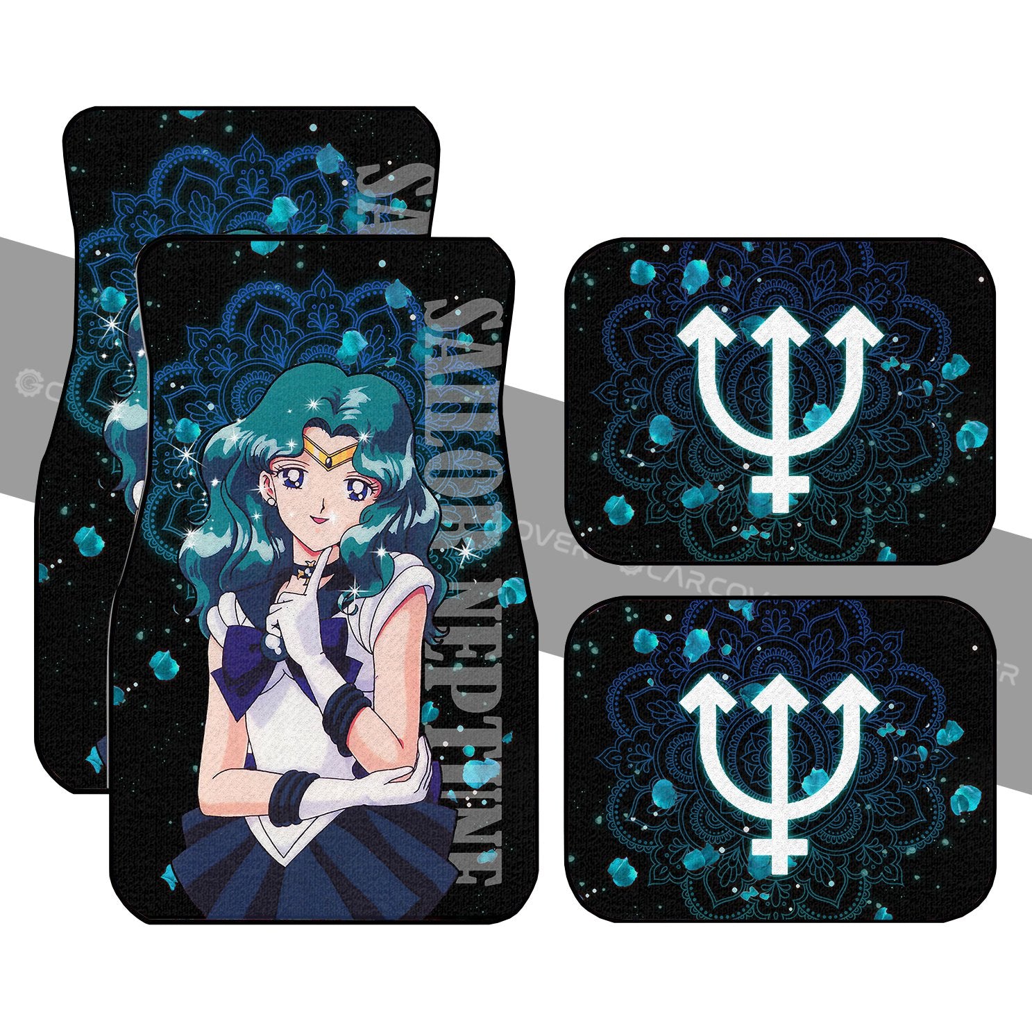 Sailor Neptune Car Floor Mats Custom Sailor Moon Anime Car Accessories Sailor Neptune Car Floor Mats Custom Sailor Moon Anime Car Accessories