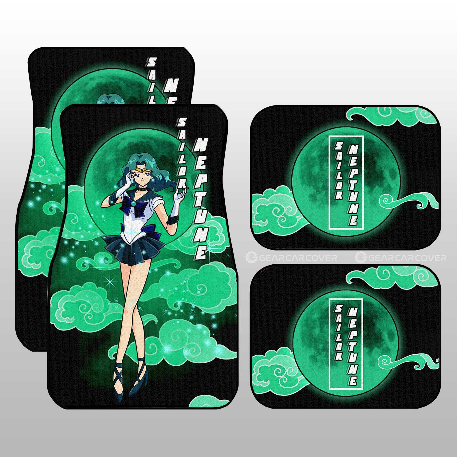 Sailor Neptune Car Floor Mats Custom Sailor Moon Anime Car Interior Accessories Sailor Neptune Car Floor Mats Custom Sailor Moon Anime Car Interior Accessories