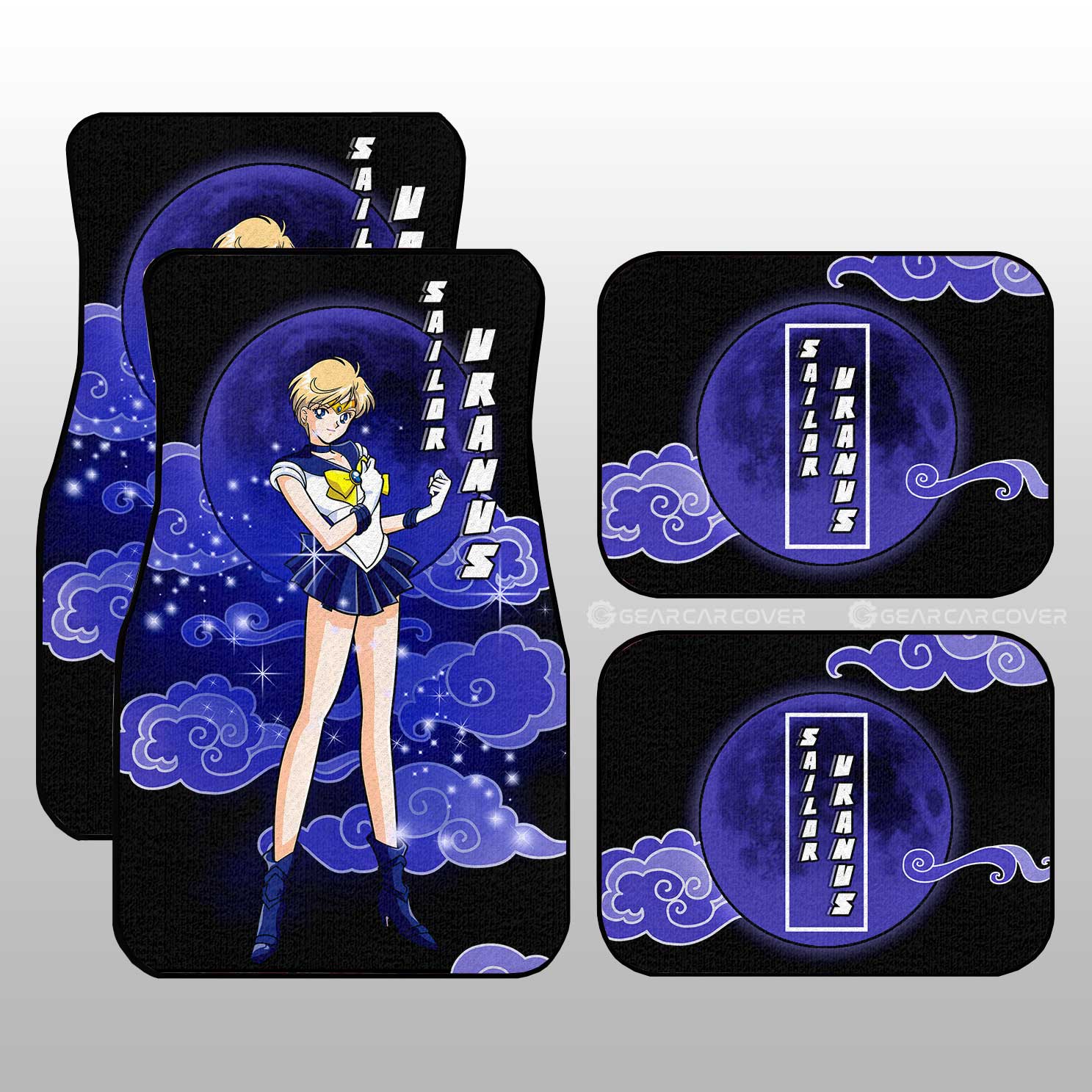 Sailor Uranus Car Floor Mats Custom Sailor Moon Anime Car Interior Accessories Sailor Uranus Car Floor Mats Custom Sailor Moon Anime Car Interior Accessories