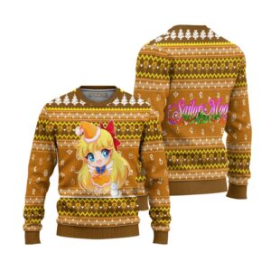 Sailor Venus Ugly Christmas Sweater Sailor Moon Anime Xmas Gift