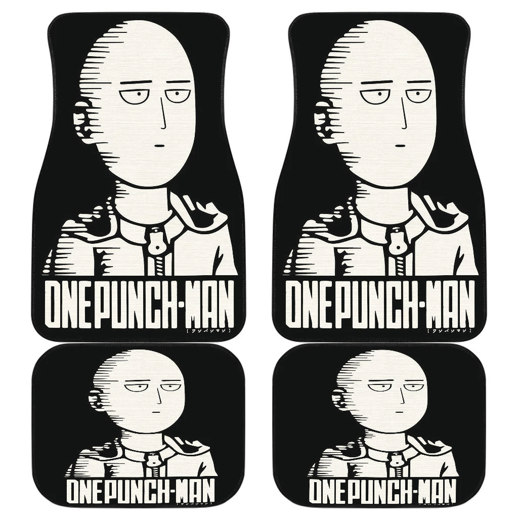 Saitama Art Car Floor Mats One Punch Man Manga H051820 Saitama Art Car Floor Mats One Punch Man Manga H051820