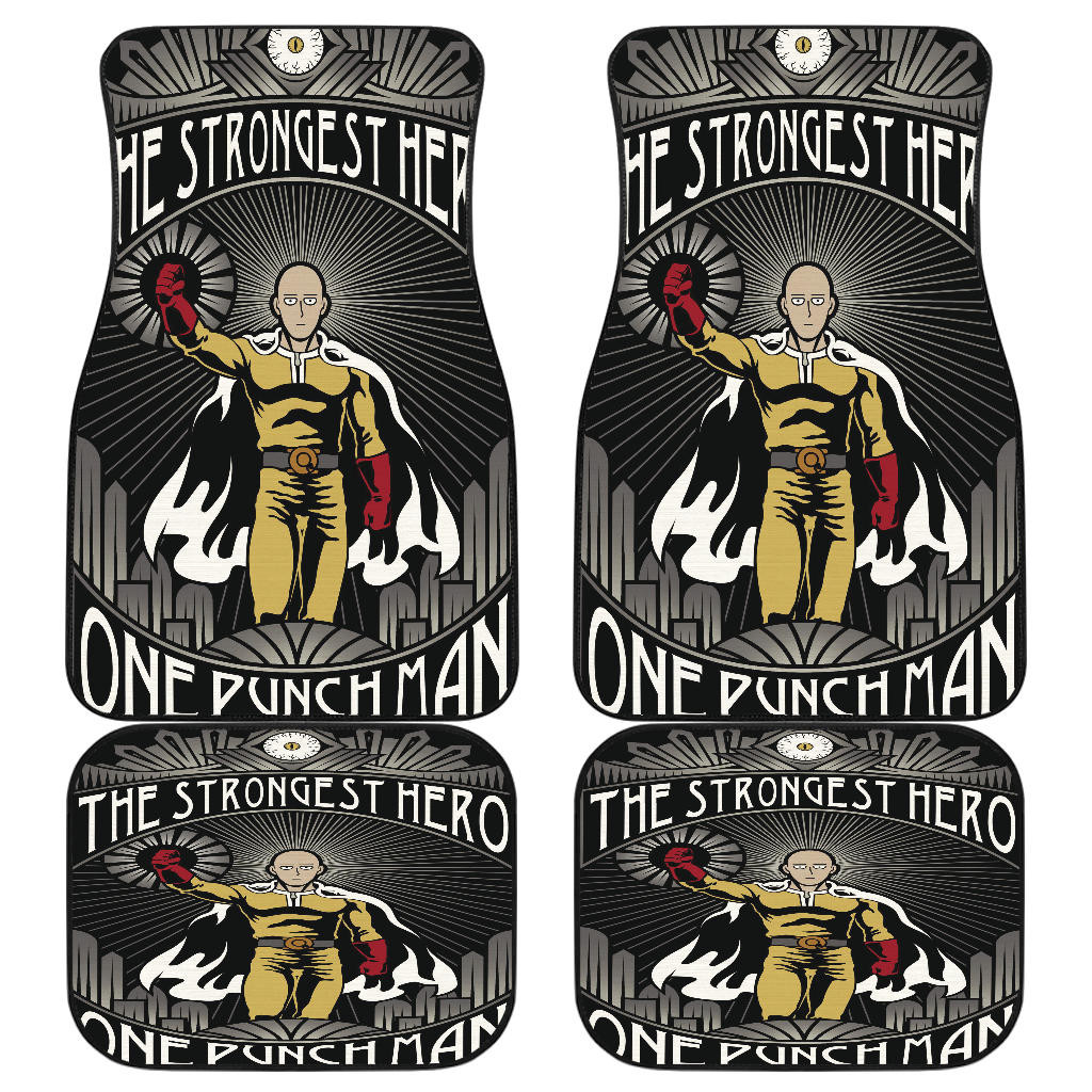 Saitama Car Floor Mats One Punch Man Anime Fan Gift H051820 Saitama Car Floor Mats One Punch Man Anime Fan Gift H051820