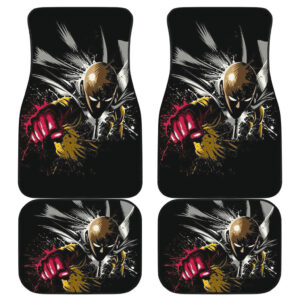 Saitama One Punch Man Car Floor Mats Manga Fan Gift H051820