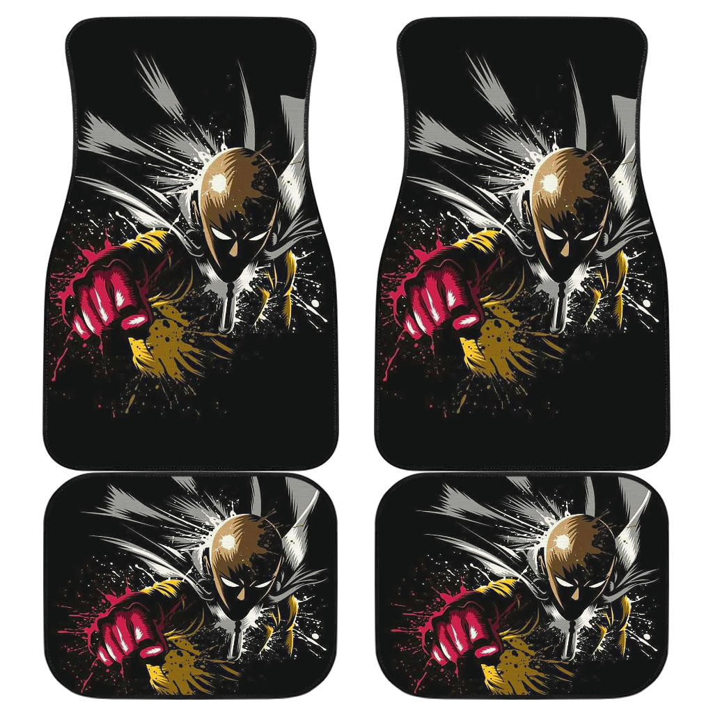 Saitama One Punch Man Car Floor Mats Manga Fan Gift H051820 Saitama One Punch Man Car Floor Mats Manga Fan Gift H051820