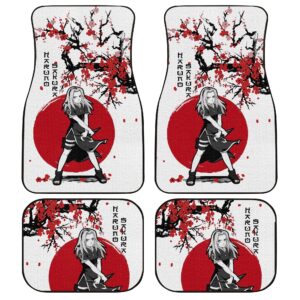 Sakura Car Floor Mats Custom Japan Style Anime Naruto Car Interior Accessories