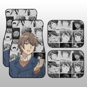 Sakuta Azusagawa Car Floor Mats Custom Bunny Girl Senpai Anime Car Accessories