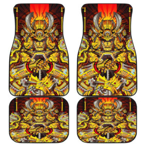 Samurai Yellow Amor Car Floor Mats 191030