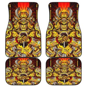 Samurai Yellow Amor Car Floor Mats