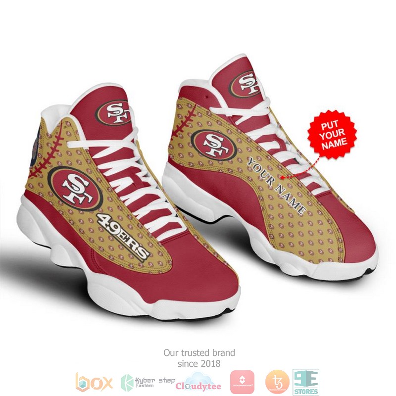 San Francisco 49Ers Nfl 3 Football Air Jordan 13 Sneaker Shoes San Francisco 49Ers Nfl 3 Football Air Jordan 13 Sneaker Shoes