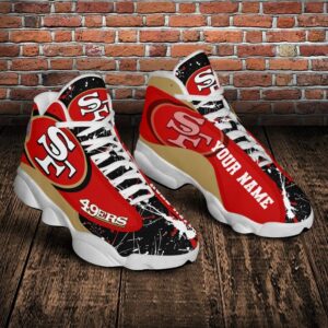 San Francisco 49Ers Nfl Custom Name Air Jordan 13 Shoes