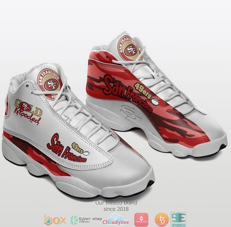 San Francisco 49Ers Nfl Football Team 19 Air Jordan 13 Sneaker Shoes San Francisco 49Ers Nfl Football Team 19 Air Jordan 13 Sneaker Shoes