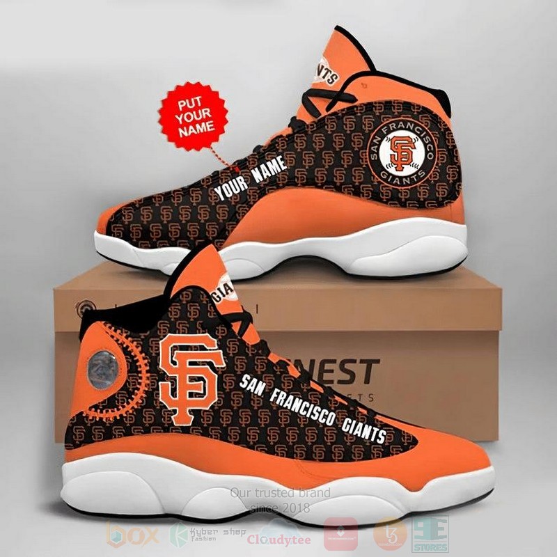 San Francisco Giants Football Mlb Custom Name Air Jordan 13 Shoes San Francisco Giants Football Mlb Custom Name Air Jordan 13 Shoes