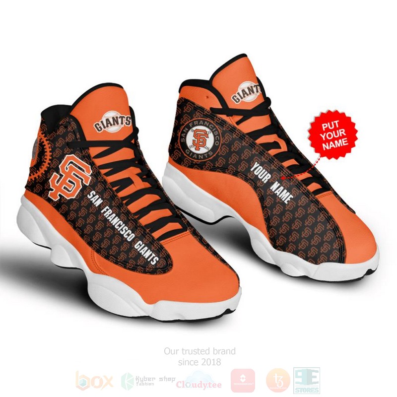 San Francisco Giants Mlb Custom Name Air Jordan 13 Shoes San Francisco Giants Mlb Custom Name Air Jordan 13 Shoes