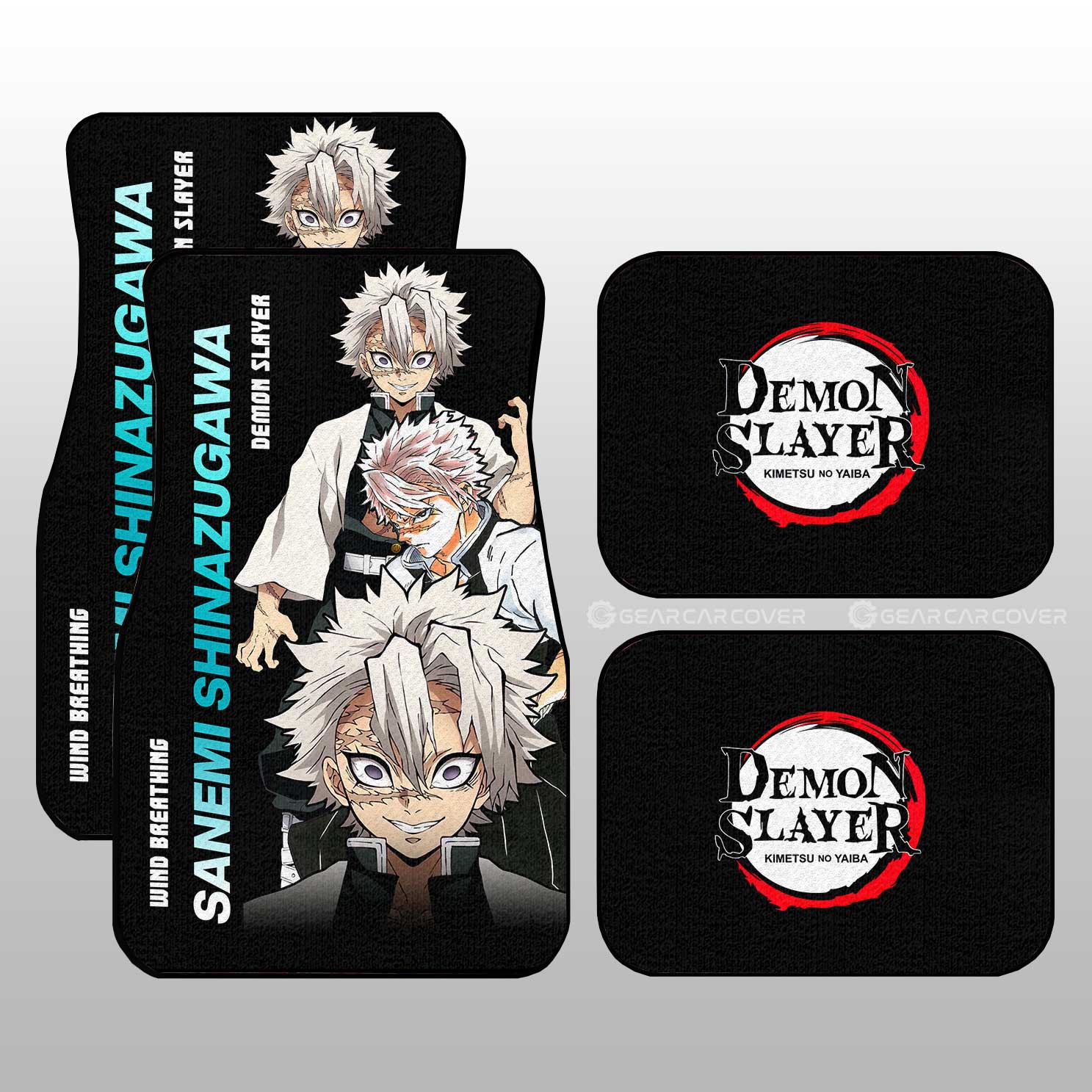 Sanemi Shinazugawa Car Floor Mats Custom Demon Slayer Anime Gifts Idea For Fans Sanemi Shinazugawa Car Floor Mats Custom Demon Slayer Anime Gifts Idea For Fans