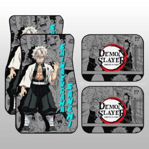 Sanemi Shinazugawa Car Floor Mats Custom Demon Slayer Anime Mix Manga Gifts For Fans