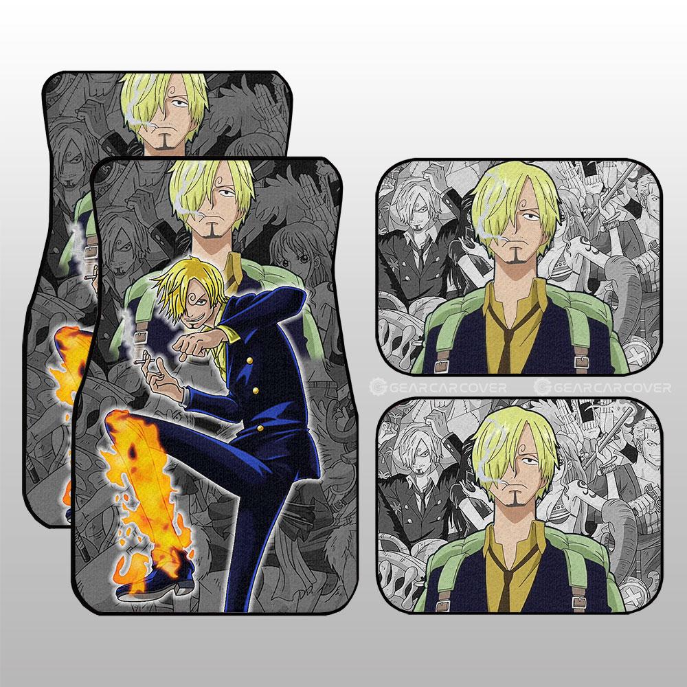 Sanji Car Floor Mats Custom Anime One Piece Car Interior Accessories Sanji Car Floor Mats Custom Anime One Piece Car Interior Accessories