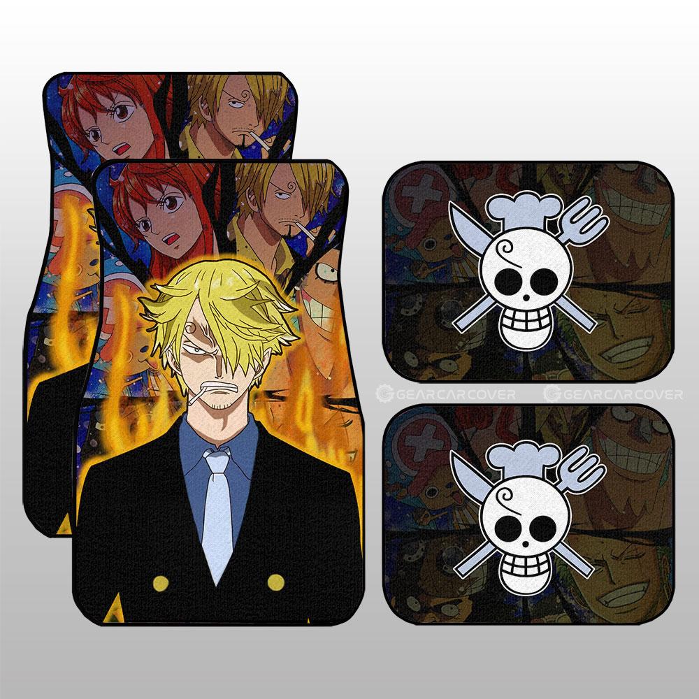 Sanji Car Floor Mats Custom One Piece Anime Car Interior Accessories Sanji Car Floor Mats Custom One Piece Anime Car Interior Accessories