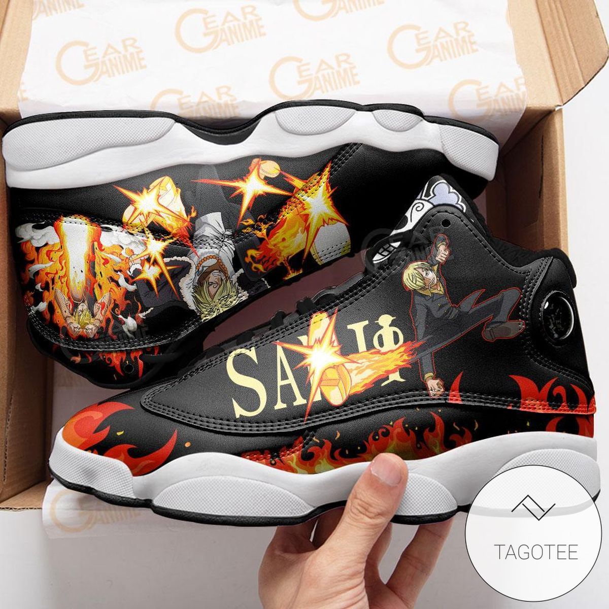 Sanji Diable Jambe Sneakers Custom Anime One Piece Air Jordan 13 Shoes Fan Gift Idea Sanji Diable Jambe Sneakers Custom Anime One Piece Air Jordan 13 Shoes Fan Gift Idea