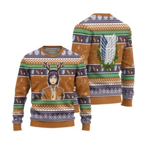 Sasha Blouse Attack on Titan Anime Ugly Christmas Sweater Xmas Gift